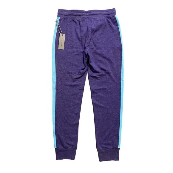 Mitchell Evan Women’s Purple & Blue Striped Sweatpants NWT | Size S - Picture 2 of 3